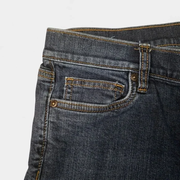 Loft Bermuda Jean Rolled Hem Shorts 6 Summer Minimalist Preppy Casual Vacation - Picture 2 of 9